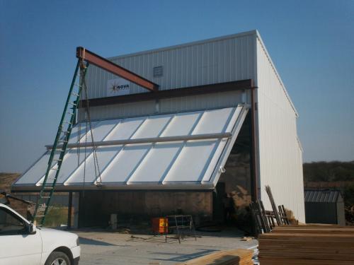 Chiapas, Mexico installation of Nova Dry Kiln large kiln model KDK-18N: front view